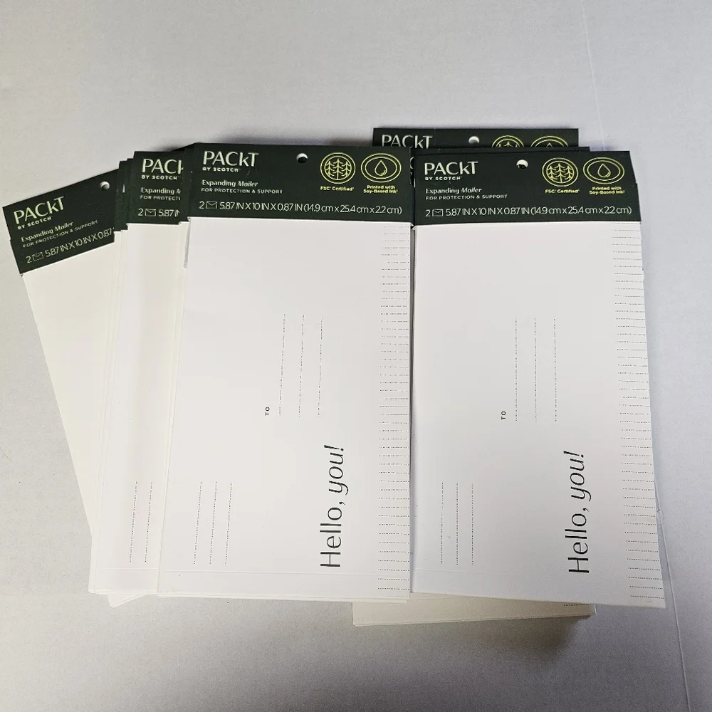 Packt 2 Pack Of 12 White Mailer Envelopes